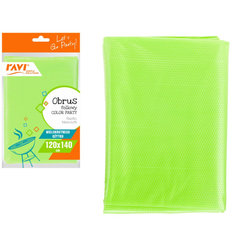 Obrus foliowy Color Party limonka RAVI